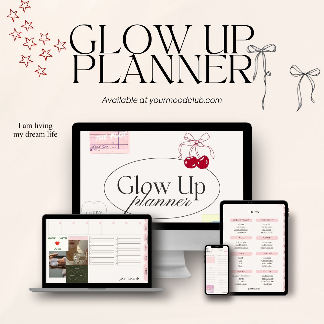 Girly Digital Glow Up Planner: Up-level Your Life with Mind, Body & Soul
