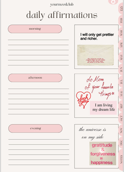 Girly Digital Glow Up Planner: Up-level Your Life with Mind, Body & Soul