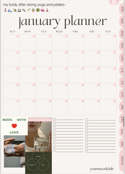 Girly Digital Glow Up Planner: Up-level Your Life with Mind, Body & Soul