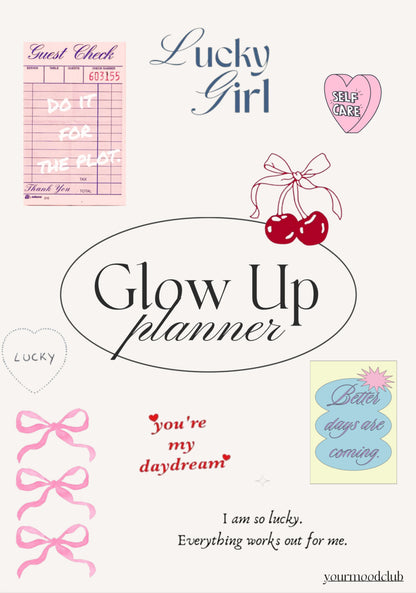 Girly Digital Glow Up Planner: Up-level Your Life with Mind, Body & Soul